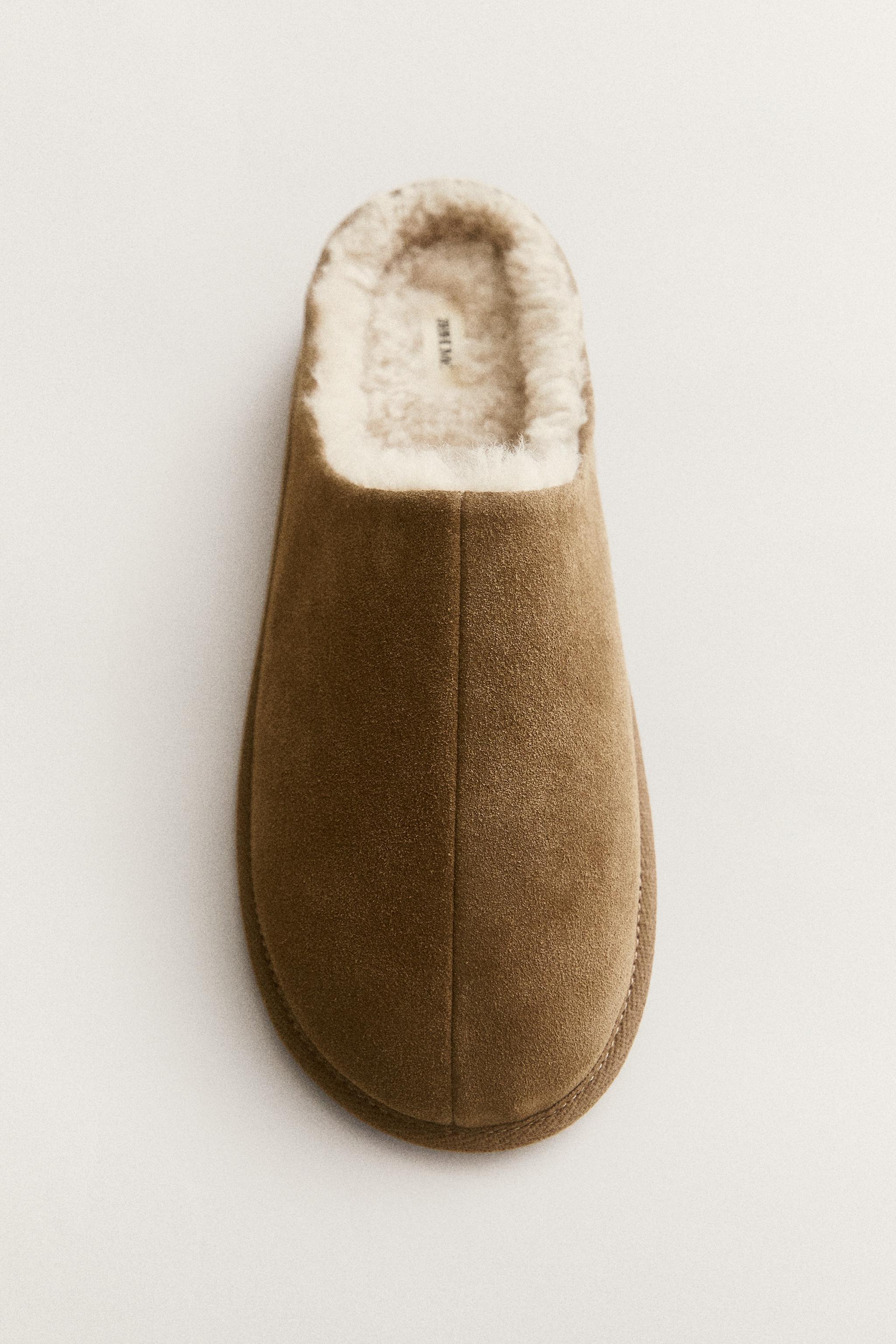 MULES EN CUIR CHAUDES